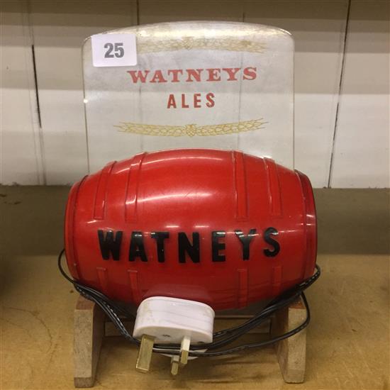 Watneys advertising lamp